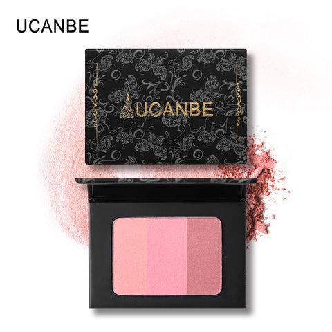 3 In 1 Mineral Blush Makeup Palette Face