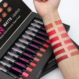 12pcs/lot matte Lipstick Waterproof