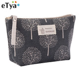 Women Plaid Travel Cosmetic Bag Makeup