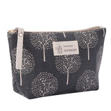 Women Plaid Travel Cosmetic Bag Makeup