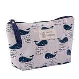 Women Plaid Travel Cosmetic Bag Makeup