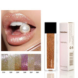 Gold Glitter Lips Makeup Lip