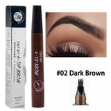 Eyebrow Pen Waterproof Fork Tip