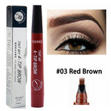 Eyebrow Pen Waterproof Fork Tip