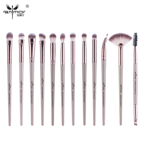 Anmor Pro Makeup Brushes Set 12 pcs