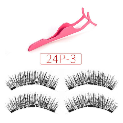 Magnetic eyelashes with 3 magnets handmade 3D/6D magnetic lashes