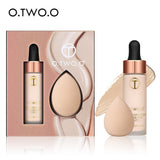 Matte Foundation With Sponge Puff Kit Matte Effect