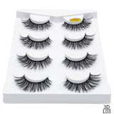 pairs natural false eyelashes fake lashes long makeup 3d mink lashes