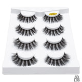 pairs natural false eyelashes fake lashes long makeup 3d mink lashes