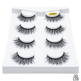 pairs natural false eyelashes fake lashes long makeup 3d mink lashes