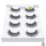 pairs natural false eyelashes fake lashes long makeup 3d mink lashes