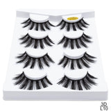 pairs natural false eyelashes fake lashes long makeup 3d mink lashes