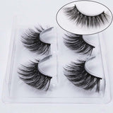 pairs natural false eyelashes fake lashes long makeup 3d mink lashes