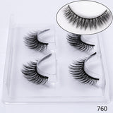 pairs natural false eyelashes fake lashes long makeup 3d mink lashes