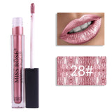 12 Colors Metallic Shimmer Liquid Lipstick
