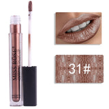12 Colors Metallic Shimmer Liquid Lipstick