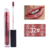 12 Colors Metallic Shimmer Liquid Lipstick