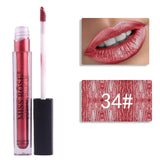 12 Colors Metallic Shimmer Liquid Lipstick